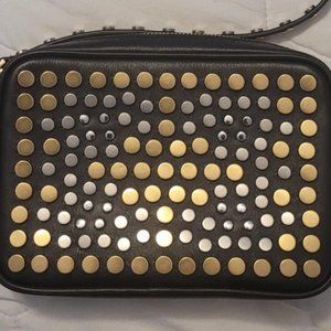 Michael Kors Black Jenkins Studded Crossbody